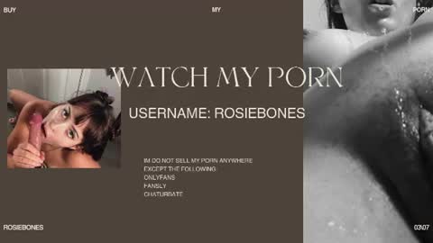 Rosie Bones online show from July 21, 5:59 pm