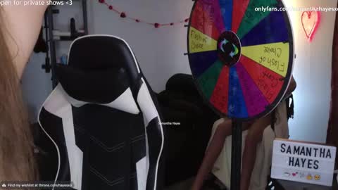 Snapshot of samanthahayesxoxo chatting on February 18, 5:20 am The Real Samantha Hayes haha online show from February 18, 5:20 am