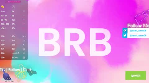 Dean Carter online show from September 10, 10:32 pm