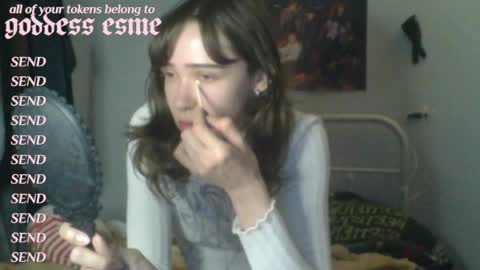 Snapshot of sendforesme chatting on April 25, 11:57 pm goddess esme online show from April 25, 11:57 pm