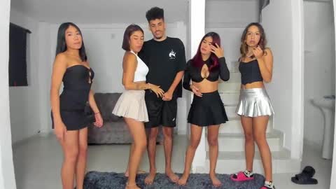 black hair GIORGIA --  redhair RILEY -brown hair APRIL online show from February 12, 10:46 am