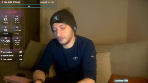 Sinnermann online show from November 29, 9:51 pm