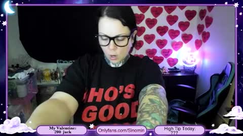 Snapshot of sinominx chatting on February 24, 3:37 am Sinomin online show from February 24, 3:37 am