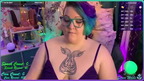 Snapshot of sirenwilde chatting on June 29, 2:51 am Siren Wilde online show from June 29, 2:51 am