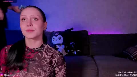 Snapshot of sleepingduo chatting on May 31, 5:53 pm Hi We are Iva and Angela Nice to meet u 3 online show from May 31, 5:53 pm