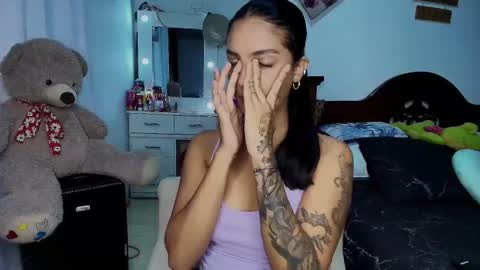 Snapshot of stefanny_pllus chatting on October 4, 12:30 am Im MiaIts my first day here online show from October 4, 12:30 am