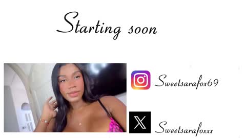 Snapshot of sweetsarafoxxx chatting on October 12, 1:04 am Sara Sofia Libra online show from October 12, 1:04 am