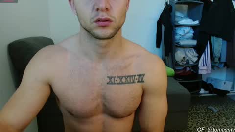 Snapshot of tomasmv chatting on January 10, 10:28 am ONLYFANS50 OFF TODAY online show from January 10, 10:28 am