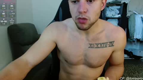 Snapshot of tomasmv chatting on January 13, 10:42 am ONLYFANS50 OFF TODAY online show from January 13, 10:42 am