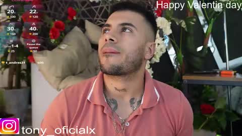 Snapshot of tony_newmen chatting on February 14, 8:26 pm tony online show from February 14, 8:26 pm