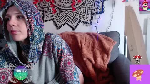 Snapshot of tricky_nymph chatting on October 8, 7:55 pm Cassie online show from October 8, 7:55 pm