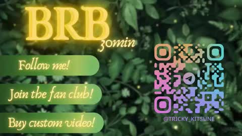 trickykitsune online show from November 1, 1:24 pm