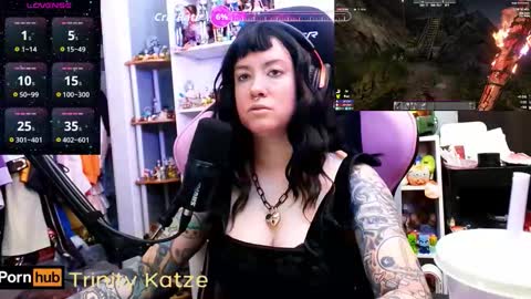 Snapshot of trinitykatze chatting on February 17, 6:25 pm Trin Kat pet online show from February 17, 6:25 pm