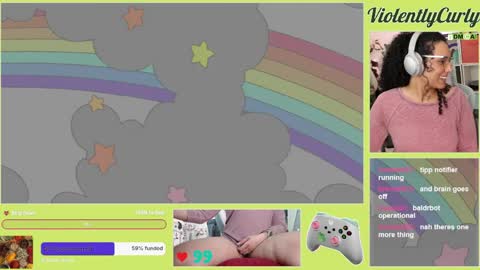 Snapshot of violentlycurly chatting on May 8, 10:04 pm Curly the Coin Operated Toy online show from May 8, 10:04 pm