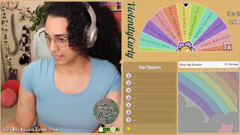 Snapshot of violentlycurly chatting on June 9, 10:10 pm Curly the Coin Operated Toy online show from June 9, 10:10 pm