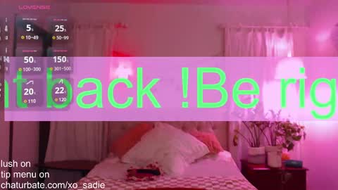 Snapshot of xo_sadie chatting on February 2, 7:52 am Xo Sadie online show from February 2, 7:52 am