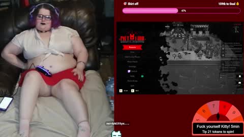 Nerdykitty online show from February 15, 7:51 am