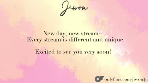 J i w o n   online show from June 20, 9:39 pm