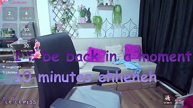 Snapshot of Lunlunera chatting on March 10, 7:53 am Lunlunera online show from March 10, 7:53 am