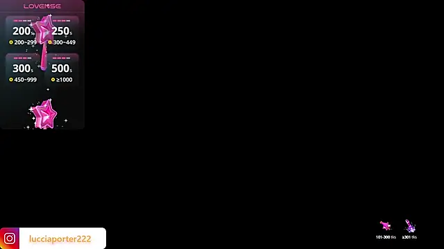 LucciaPorter online show from December 18, 11:40 pm