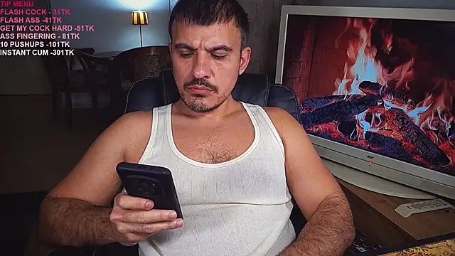 Snapshot of officeman7 chatting on March 7, 7:38 pm officeman7 online show from March 7, 7:38 pm