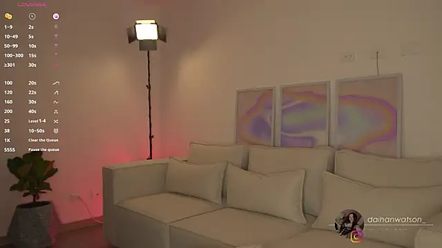 Daihanwatson  online show from February 25, 3:09 am