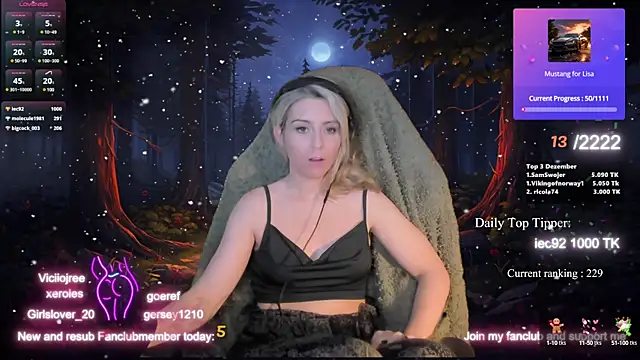 Lisaonthemoon online show from December 17, 5:29 am