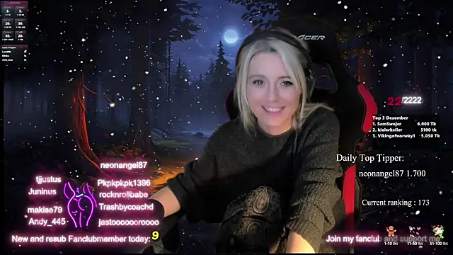 Lisaonthemoon online show from December 18, 5:04 am