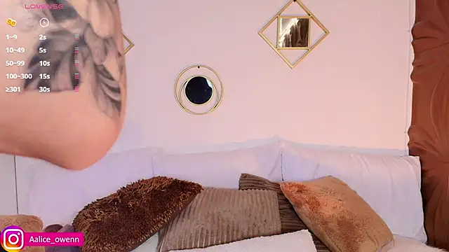 Aliceowenn online show from February 18, 9:09 pm