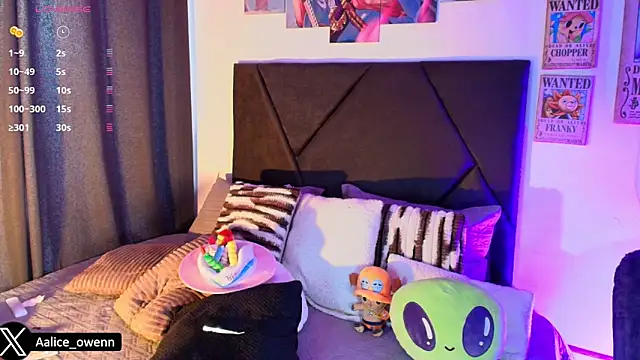 Aliceowenn online show from February 7, 8:01 pm