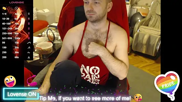 Snapshot of RealManHaveHairy chatting on February 23, 6:01 pm RealManHaveHairy online show from February 23, 6:01 pm