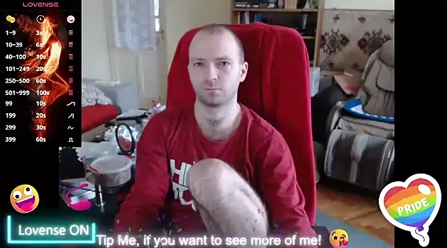 Snapshot of RealManHaveHairy chatting on February 28, 10:52 am RealManHaveHairy online show from February 28, 10:52 am