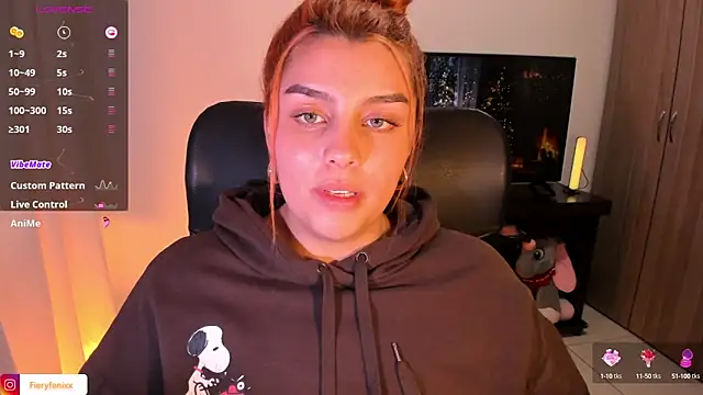 Snapshot of Fieryfenixx chatting on December 5, 8:00 am Fieryfenixx online show from December 5, 8:00 am