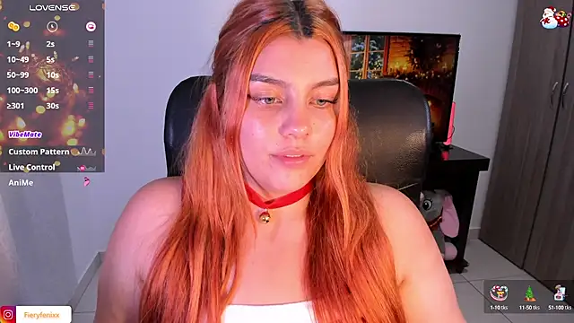 Snapshot of Fieryfenixx chatting on December 16, 9:03 am Fieryfenixx online show from December 16, 9:03 am