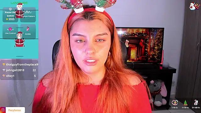 Snapshot of Fieryfenixx chatting on December 19, 7:18 am Fieryfenixx online show from December 19, 7:18 am