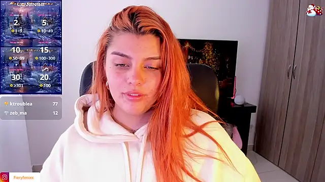 Snapshot of Fieryfenixx chatting on December 21, 5:18 pm Fieryfenixx online show from December 21, 5:18 pm