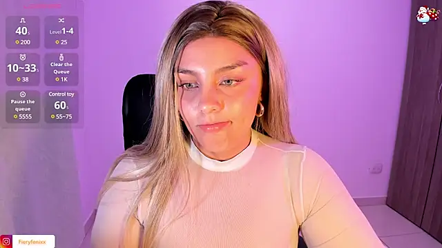 Snapshot of Fieryfenixx chatting on January 9, 3:15 am Fieryfenixx online show from January 9, 3:15 am