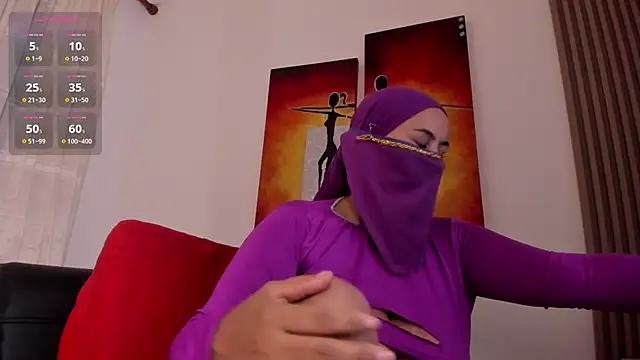 Amina hafsa online show from February 13, 8:24 pm