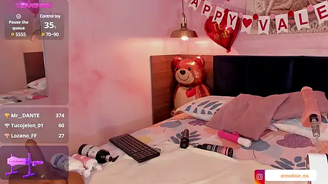 AnneDixie online show from February 13, 9:20 am