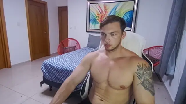 Snapshot of YourHotGreg chatting on October 8, 12:08 am YourHotGreg online show from October 8, 12:08 am