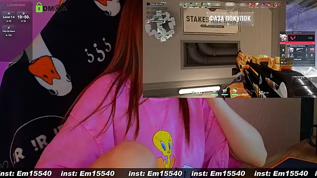 Snapshot of Emili1- chatting on January 28, 1:38 pm Emili1- online show from January 28, 1:38 pm