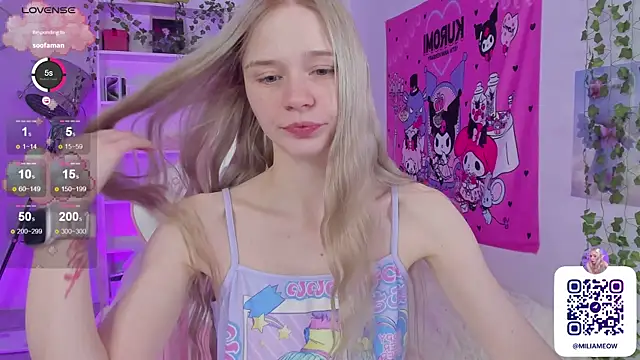 Snapshot of Milia_Parker chatting on February 9, 11:46 pm Milia Parker online show from February 9, 11:46 pm