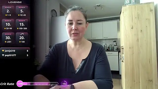 Snapshot of MilfGina chatting on October 3, 8:00 am MilfGina online show from October 3, 8:00 am