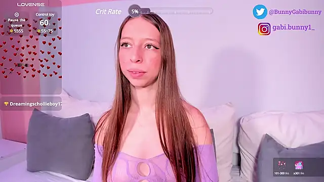 Snapshot of gabi_bunny chatting on February 25, 5:04 pm gabi bunny online show from February 25, 5:04 pm