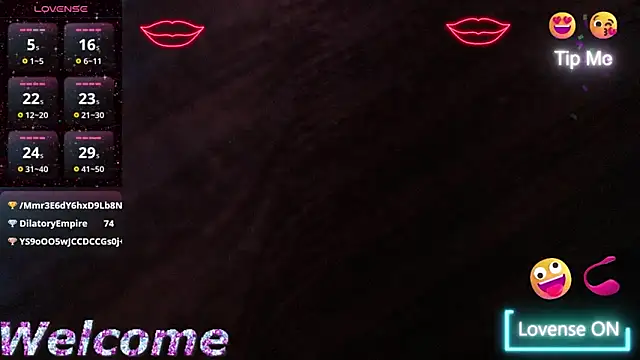 Snapshot of Lina10 chatting on February 1, 1:34 am Lina10 online show from February 1, 1:34 am