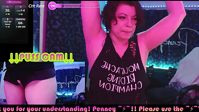 Snapshot of PenneyLayne chatting on December 5, 3:59 am PenneyLayne online show from December 5, 3:59 am