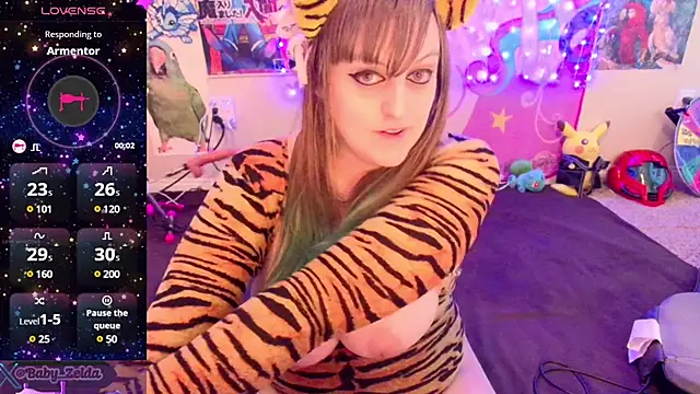Snapshot of BabyZelda chatting on January 6, 9:32 pm BabyZelda online show from January 6, 9:32 pm