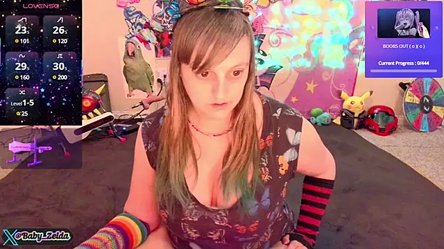 Snapshot of BabyZelda chatting on February 23, 2:25 pm BabyZelda online show from February 23, 2:25 pm