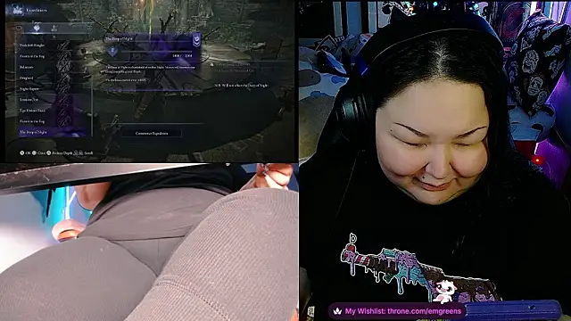 Snapshot of EmGreens chatting on March 3, 7:03 am EmGreens online show from March 3, 7:03 am