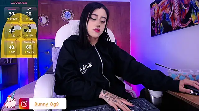 Snapshot of Bunny_O chatting on February 16, 8:22 pm Bunny O online show from February 16, 8:22 pm